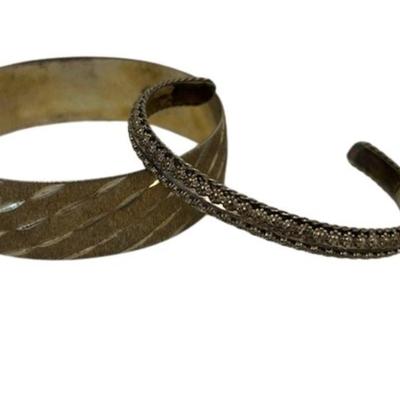 Marked Sterling Silver Bangle Bracelets [56.58g]