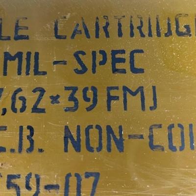 Unopened Mil-Spec 7.62x39 Ammunition (NO SHIPPING)