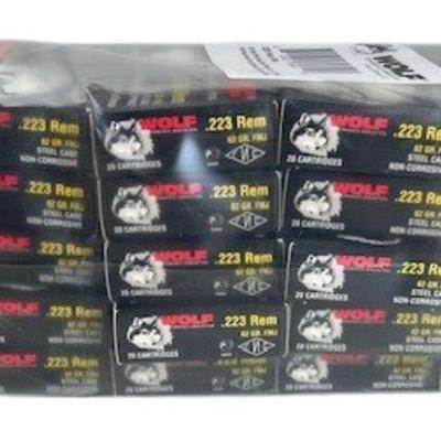 Unopened Wolf .223 FMJ Ammunition (NO SHIPPING)