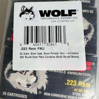 Unopened Wolf .223 FMJ Ammunition (NO SHIPPING)