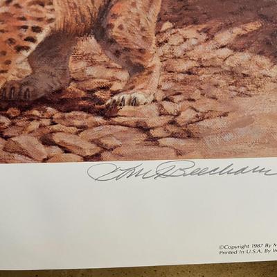 Border Patrol Lithograph by Tom Beecham Artist Signed 759/950 18" x 24" Unframed Shipped in a Tube.