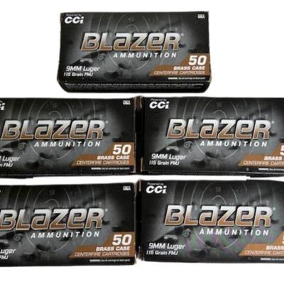 Blazer 9mm Luger Ammunition (NO SHIPPING)