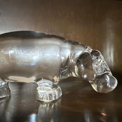 Baccarat Crystal hippo