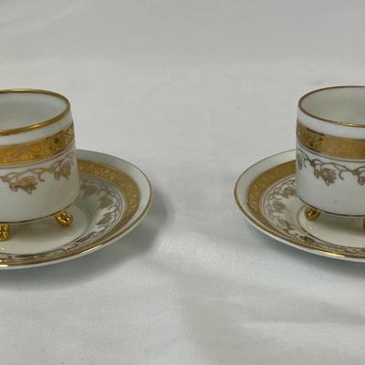 Limoges Demitasse Cup and Saucer Set