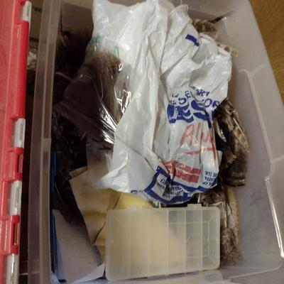 Collection of Fly Tying Supplies and Instructional Books (D)