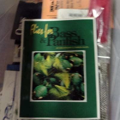 Collection of Fly Tying Supplies and Instructional Books (D)