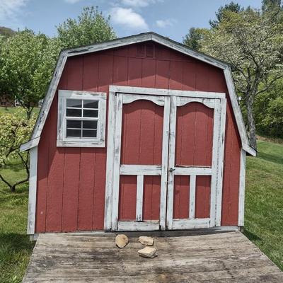 Wood Outdoor Storage Shed 12'x10' (No Contents)