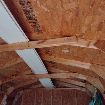 Wood Outdoor Storage Shed 12'x10' (No Contents)