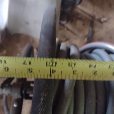 Large Spool Garden Hose Cart with Garden Hose Choice C