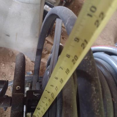 Large Spool Garden Hose Cart with Garden Hose Choice C