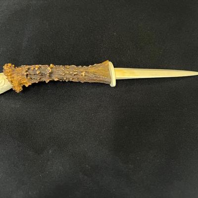 Ivory and Stag Letter Opener (NO SHIPPING)