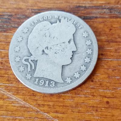 LOT 162 1911-D BARBER HEAD QUARTER