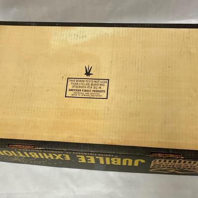 Freedom Fireworks Jubilee Exhibition EMPTY Box vintage 1970's - Rare Retro Find!