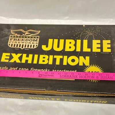 Freedom Fireworks Jubilee Exhibition EMPTY Box vintage 1970's - Rare Retro Find!