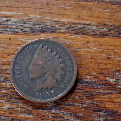 LOT 166 OLD INDIAN HEAD PENNY