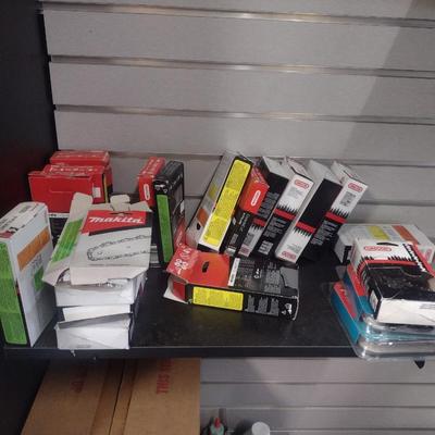 Collection of Chain Saw Cutting Chains Makita and Oregon Brands New-in-Box