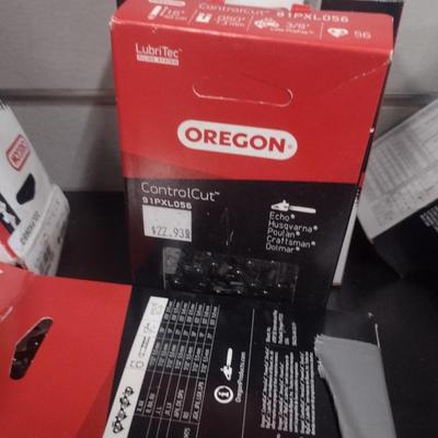 Collection of Chain Saw Cutting Chains Makita and Oregon Brands New-in-Box