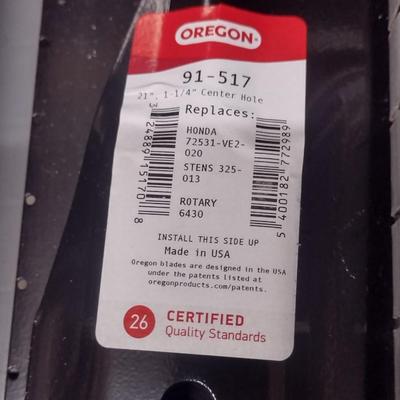 Assortment of New Lawn Mower Blades Various Sizes as Marked Choice C