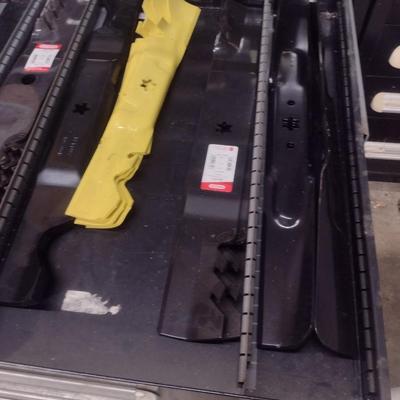 Assortment of New Lawn Mower Blades Various Sizes as Marked Choice C