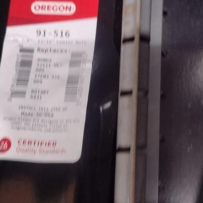 Assortment of New Lawn Mower Blades Various Sizes as Marked Choice C