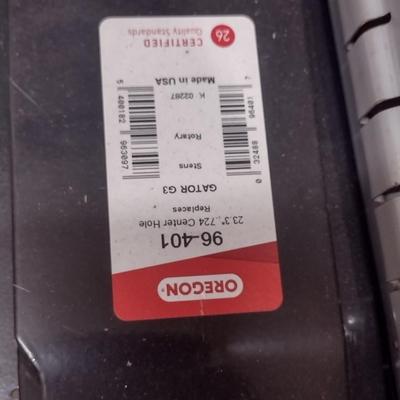 Assortment of New Lawn Mower Blades Various Sizes as Marked Choice C