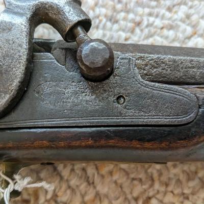 Antique 36 Caliber Flint Action Rifle