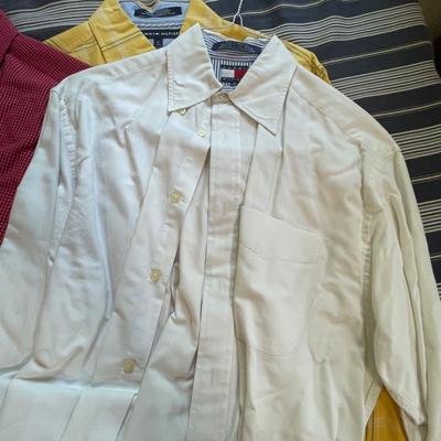 LOT 9X: Vintage Tommy Hilfiger Button Up Shirts & Pants