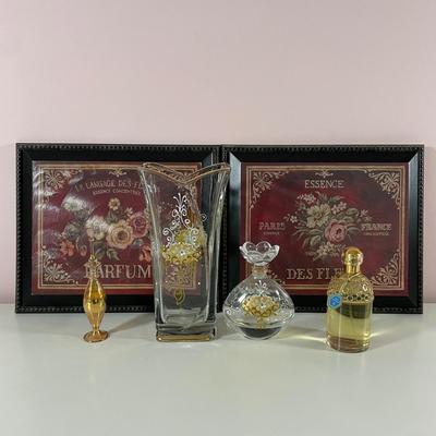 LOT 25M: Perfume Collection w/ Art Prints