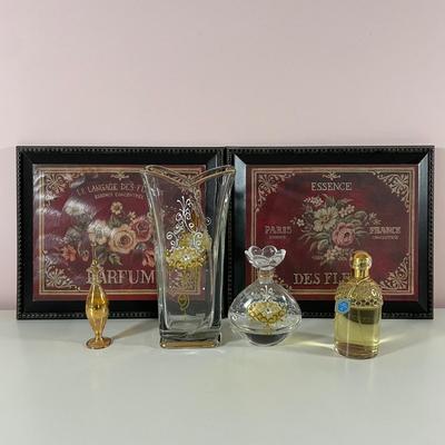 LOT 25M: Perfume Collection w/ Art Prints