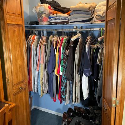 LOT 45X: Men’s Closet Clean Out! All Contents Of Closet Included