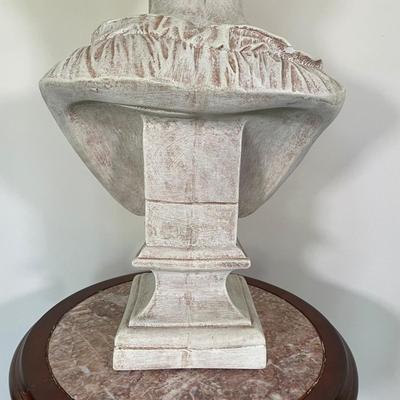 LOT 63F: Marble Top Pedestal w/ Bust