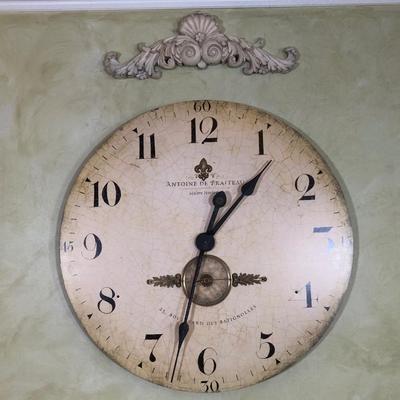 LOT 81L: Large Timework French Replica Clock by Antoine de Praiteau, 