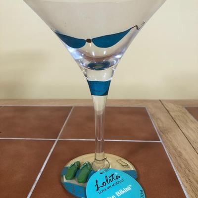 LOT 89B: Beachy Collection incl. Four Lolita Martini Glasses - Sex on the Beach, Flip Flop, Hula-tini & The Bikini