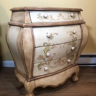 LOT 104B: French Provincial Style Curved End Table