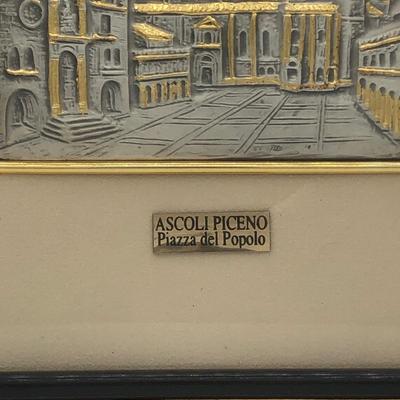 LOT 144K: 925 Ascoli Piceno Piazza del Popolo Relief Art