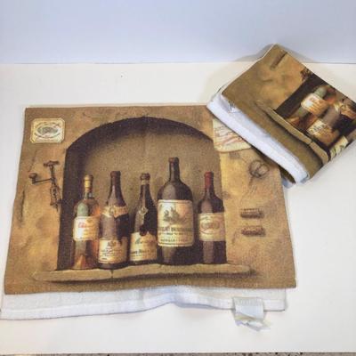 LOT 160K: Wine Collection - Stoppers, Glasses, Wine Rack, Decor, Coasters & Kitchen Linens