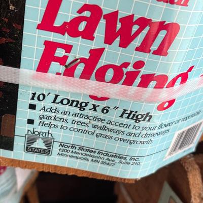 LOT 161G: Deluxe Cedar Lawn Edging - 6” high x 10’ long - 7 Rolls