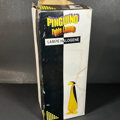 LOT 165G: Pinguino Penguin Halogen Lamp with Original Box