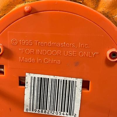LOT 167G: Vintage Light-Up Foam Pumpkin Jack-O-Lanterns - Trendmasters and Jakks