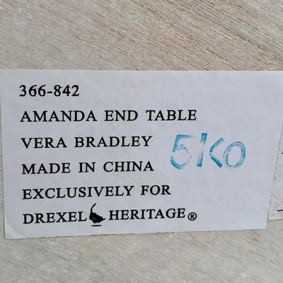 LOT 188 G: Vera Bradley Set: Armoire & Amanda End Table