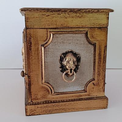 LOT 239S: Vintage Jewelry Box w/ Metal Planters, Glass Snowflake Dish Set & More