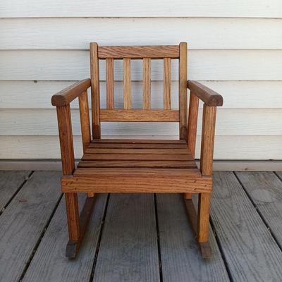 LOT 254S: Doll / Children's Rocking Chair and Bench