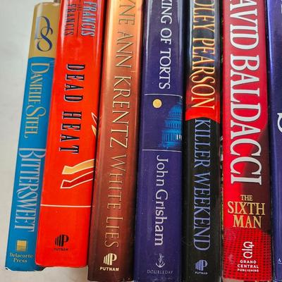 Hardback fiction book lot including Daniel Steel