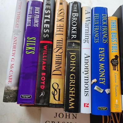 Hardback fiction book lot including John Grisham