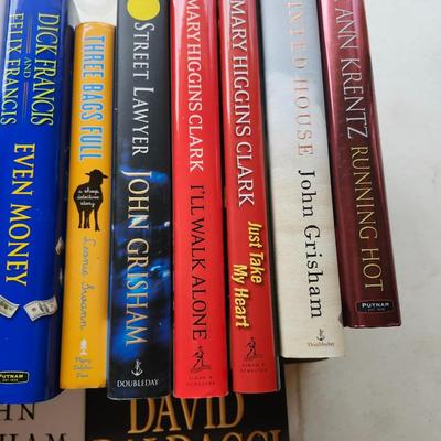 Hardback fiction book lot including John Grisham