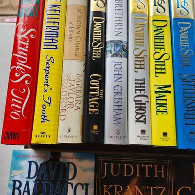 Hardback fiction book lot including John Grisham