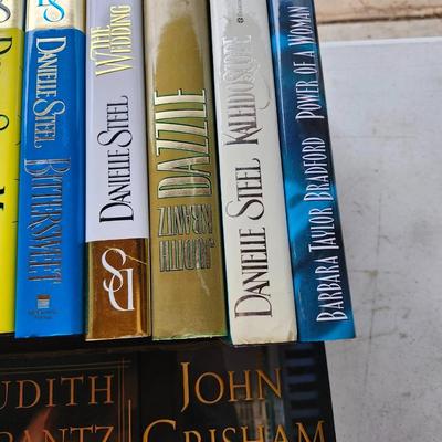 Hardback fiction book lot including John Grisham
