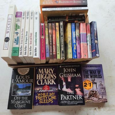 Paperback fiction book lot including John Grisham