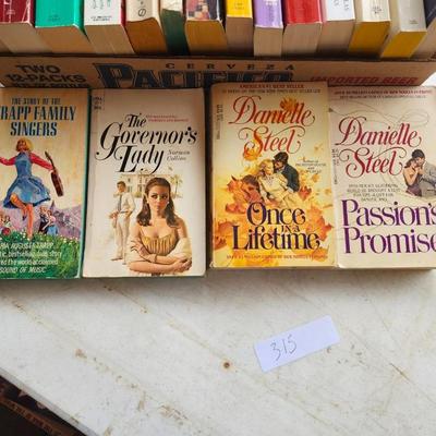 Paperback fiction book lot including Danielle Steel