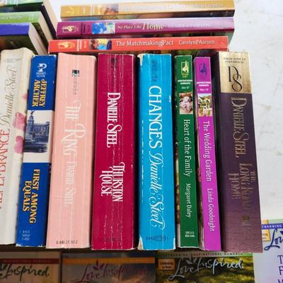 Paperback fiction book lot including Love Inspired